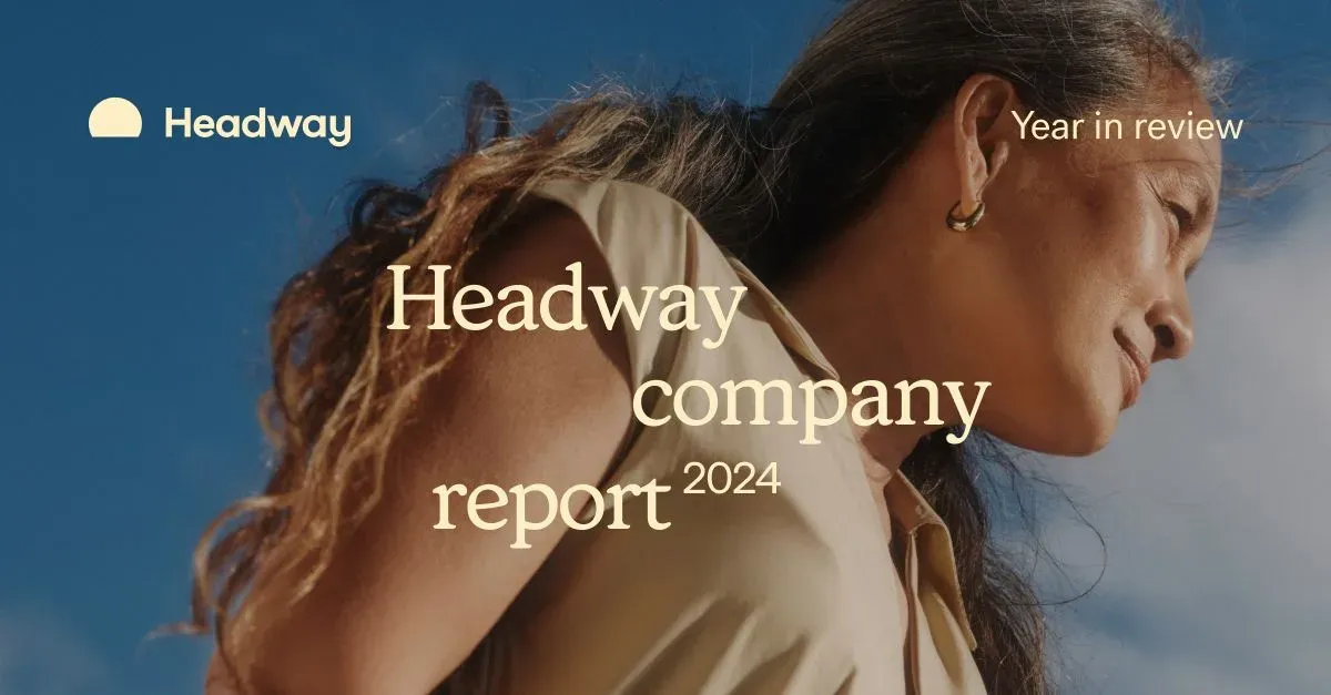 Hero image for Headway's 2024 company report